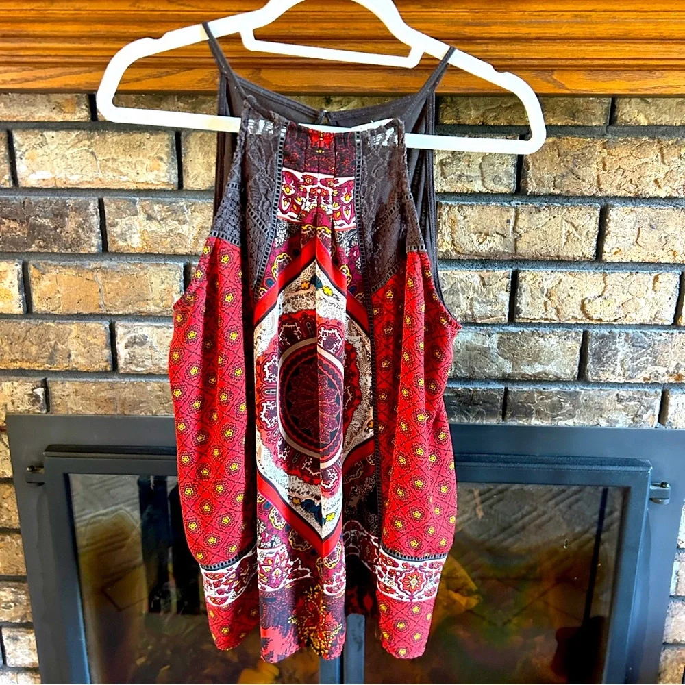 Skylar & Jade Boho Halter Look Top - Size Large - Picture 5 of 14